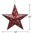 thumbnail image 4 of Metal Patriotic Old Glory Americana Flag Barn Star Wall Decor July of 4th Independence Day Decor, 4 of 4