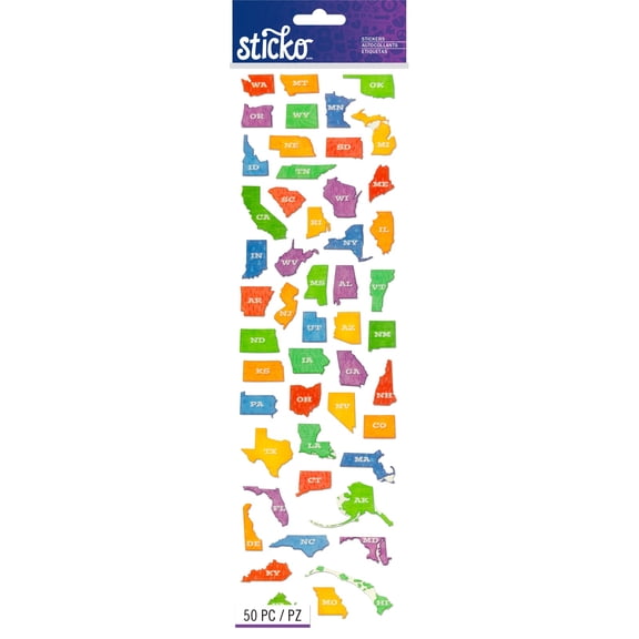 Sticko Stickers-Fifty States