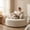 Beige+Polyester, variant on 55" No Assembly Sofa Bed, Compressed Chenille Sleeper Chair with Fluffy Sponge Filling, Modern Foldable Lounge for Living Room Bedroom Home Theater