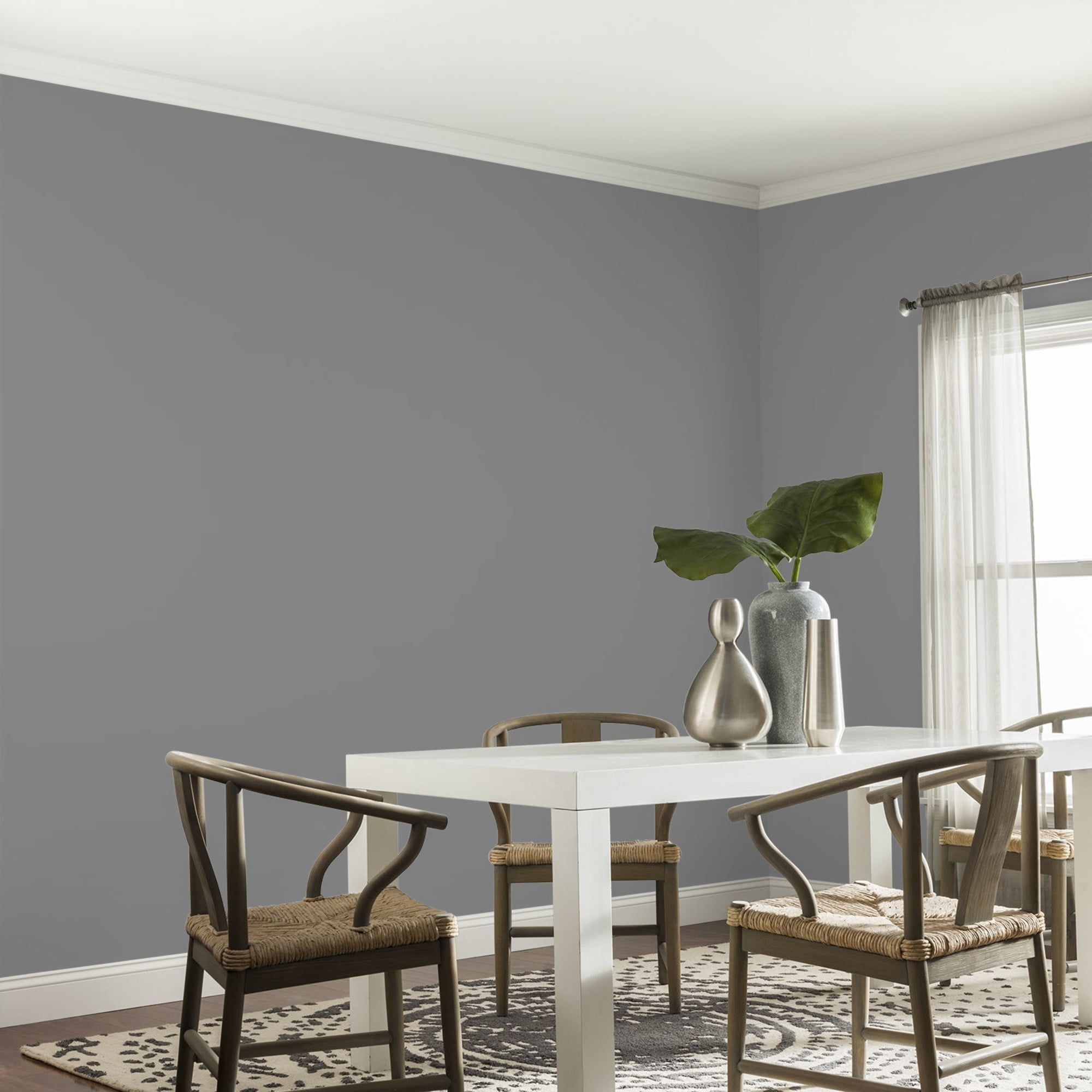 Glidden HEP Dover Gray / Grey, Eggshell Interior Paint with Primer, 1 Quart
