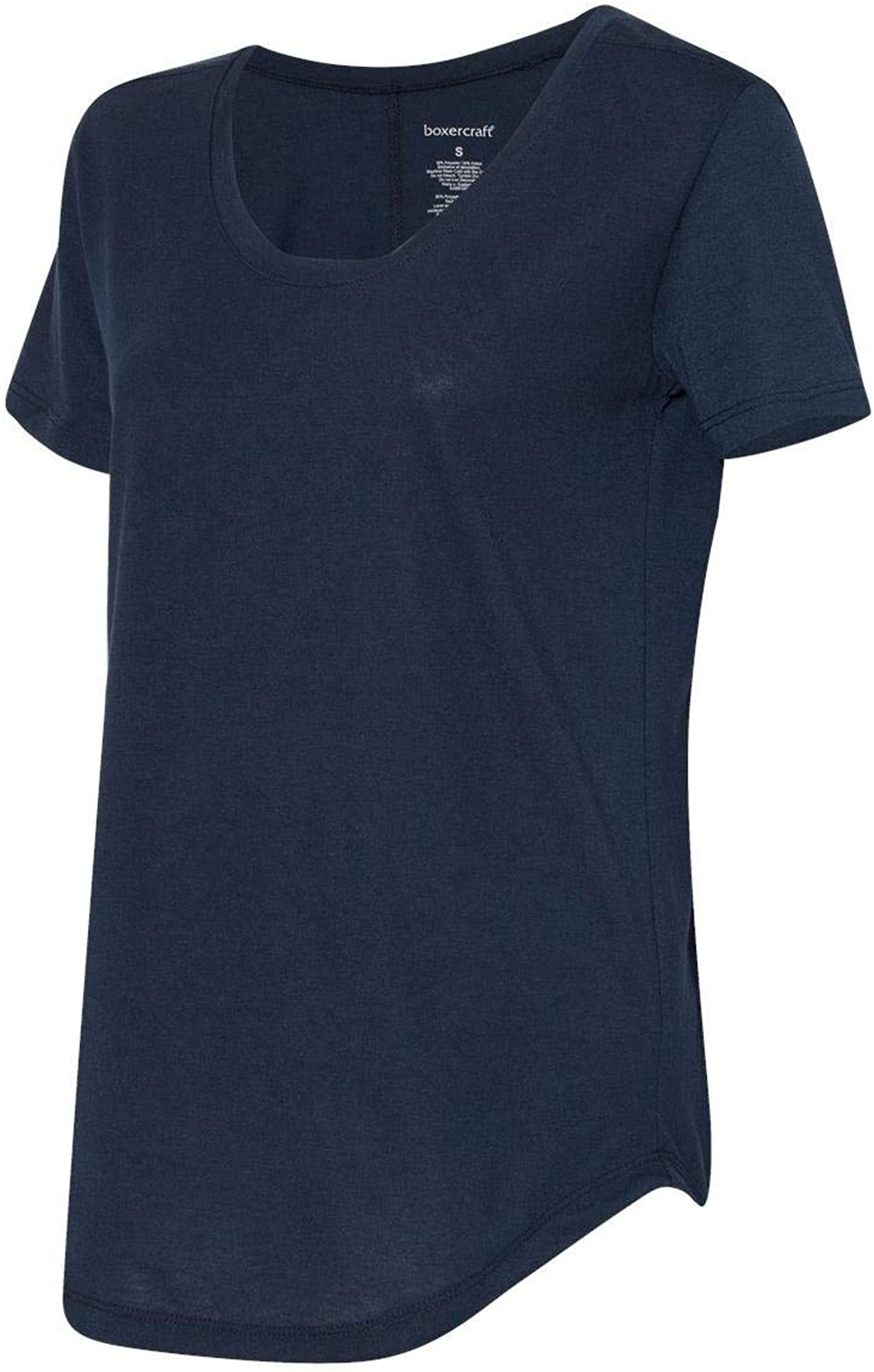 boxercraft Womens at Ease Scoopneck Tee T61-3XL Navy