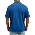 thumbnail image 3 of Mens Polo Shirts Summer Golf Beach Short Sleeve Collared Quick Dry Lightweight Regular Fit Shirt, 3XL, 3 of 7