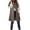 Khaki, variant on UJNDER Women's Winter Vest Thin and Light Down Gilet Quilted Jacket for Women Outdoor Coat Vest with Pockets Khaki XL