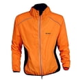 thumbnail image 2 of WOLFBIKE Cycling Jacket Jersey Long Sleeve Wind Coat, Color: Orange, Size: XL, 2 of 3