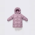 thumbnail image 5 of XIMIN Toddler Solid Color Coat Girls Boys Long Coat Hooded Long Sleeve Puffer Jackets Lightweight Kids Down Alternative Winter Windproof Outerwear, 5 of 5