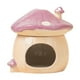 thumbnail image 1 of Casita de cerámica para hámster, cama con escondite para hámster, nido para hámster con forma de seta, pequeño animal Violeta, 1 of 9