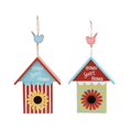 thumbnail image 2 of Benzara 55318 The Beautiful Wood Metal Birdhouse 2 Assorted, 2 of 2