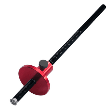 Wheel Marking Gauge Woodworking Scriber Wood Marking Tools with Inch&MM Scale - Parallel Line Drawing Mortise Measuring
