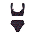 thumbnail image 6 of Rocae Sea Turtle for Bikini Set for Women Two Piece Sexy High Swimsuits Split Crossover Bikini XX-Large, 6 of 9