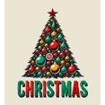 thumbnail image 2 of Christmas Tree Adult Natural Crew Neck Short Sleeve Tee-Medium, 2 of 2