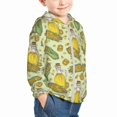 thumbnail image 2 of Kids Zip Up Hoodie for Boys Girls Toddler - Corn And Corn Oil Lightweight Long Sleeve 5-6T Boys Girl Clothes, Sun Protection Windproof Jackets Hoodie Sweatshirt, 2 of 7