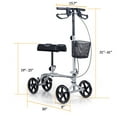 Foldable Medical Steerable Knee Walker Scooter Roller Crutch