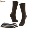 thumbnail image 4 of Spencer Cotton Athletic Compression Crew Socks Plantar Fasciitis Socks Support for Athletic, Support, Flight, Travel, Hiking, 4 of 8