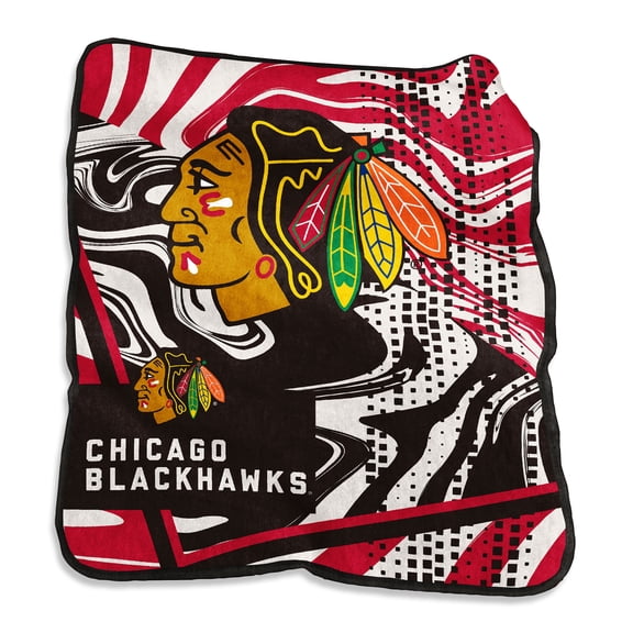 Chicago Blackhawks 50" x 60" Swirl Raschel Throw Blanket