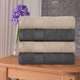 thumbnail image 2 of Ample Decor Hand Towel 18 x 28 inch Pack of 4 600 GSM 100% Cotton, Soft & Lightweight, Quick Drying - Beige & Grey, 2 of 5