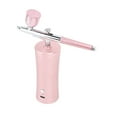 thumbnail image 2 of Kit de aerógrafo eléctrico de 30 PSI, inalámbrico, para maquillaje, con carga USB, para manicura, tatuajes, coloración, color rosa, 2 of 14
