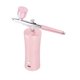 thumbnail image 1 of Kit de aerógrafo eléctrico de 30 PSI, aerógrafo inalámbrico para maquillaje, juego de carga USB para arte de uñas, tatuajes, modelos para colorear, color rosa, 1 of 15