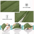 thumbnail image 4 of GZHJMY Plain Dark Olive Green Solid Color Zippered Velvet Pillowcases,Super Soft and Cozy Luxury Plush Pillow Case Bed Pillow Pillowcases, 20x26 Inches Home Decor, 4 of 7