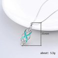 thumbnail image 2 of Collar con colgante de ópalo creado con nudo celta irlandés Yashi plata de ley 18 pulgadas, 2 of 4