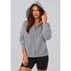 thumbnail image 4 of Sudadera con Cierre PRETTYGARDEN para Mujer Gris XL, 4 of 6