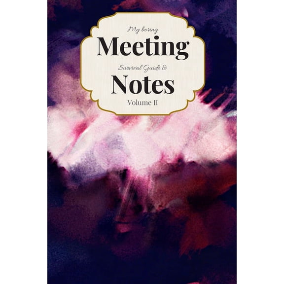 My Boring Meeting Survival Guide & Notes: 6x9 Meeting Notebook and Puzzle Book (Paperback)