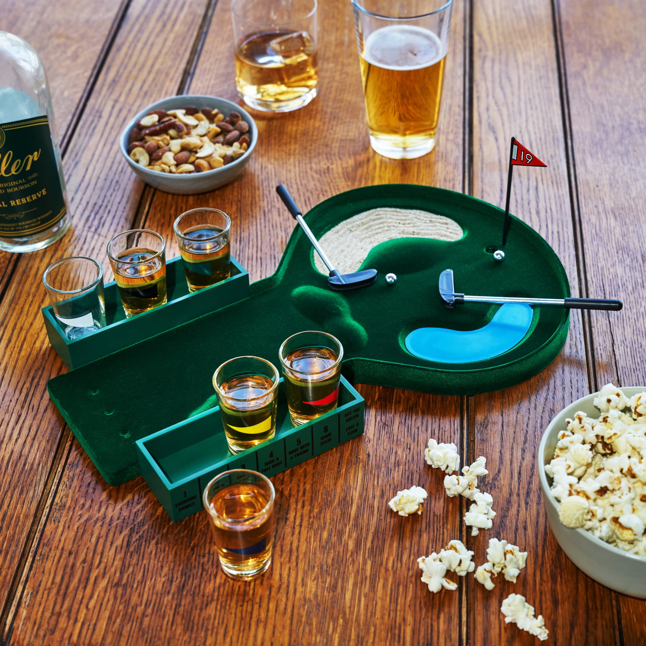 Foster & Rye Putt & Shot Glass Game Mini Golf Adult Party Drinking Game Set