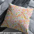 thumbnail image 2 of jejeloiu Cute Flower Daisy Fabric by the Yard 3 Yards,Cartoon Flower Sewing Fabric,Pink Orange White Fabric for Sewing For Princess,Luxury Bedroom Decor, 2 of 6