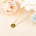 thumbnail image 4 of 14K Gold Plated Four Leaf Clover Necklaces for Women Lucky Flower Jewelry, 4 of 6