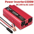 thumbnail image 1 of Car Vehicle Power Inverter 500W/1500W DC 12V To AC 110V 120V Converter 1 USB, 1 of 5