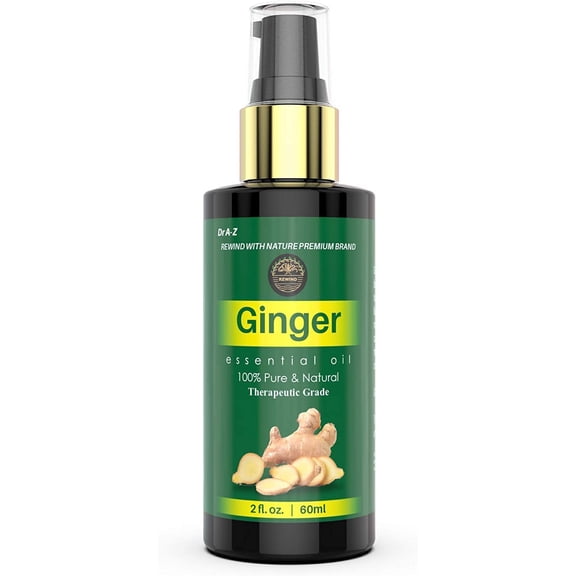 Lymphatic Drainage Ginger Oil Ginger Essential Oil Organic 100% Pure Natural 60ml