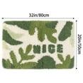 thumbnail image 6 of Unique Bargains 2 Pcs Printing Bath Mats Non-Slip Quick Dry Rugs for Bathroom Leaf 20" x 32", 6 of 6