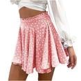 thumbnail image 2 of Fesfesfes Women Skirt Ins Wind Daisy Natural Printed Skirt Mini Pleated Skirt Under $10, 2 of 9