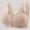 #0200-Pink, variant on Xucatan Front Closure Daisy Bra for Women Plus Size Wireless Full Coverage Bra No Underwire Plus Size Bra Padded Support Bralette No Wire Comfort Underwear Gift
