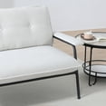 thumbnail image 5 of The 53-inch beige sofa offers a spacious layout in the small apartment, easily handling various scenarios from watching movies to working, 5 of 7
