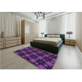 thumbnail image 5 of Ahgly Company Machine Washable Indoor Square Transitional Dark Orchid Purple Area Rugs, 8' Square, 5 of 7