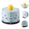 thumbnail image 6 of Zxpjkyu Desk Calendar Perpetual Calendar Desktop Accessory Small Cute Decoration Modern blue, 6 of 9