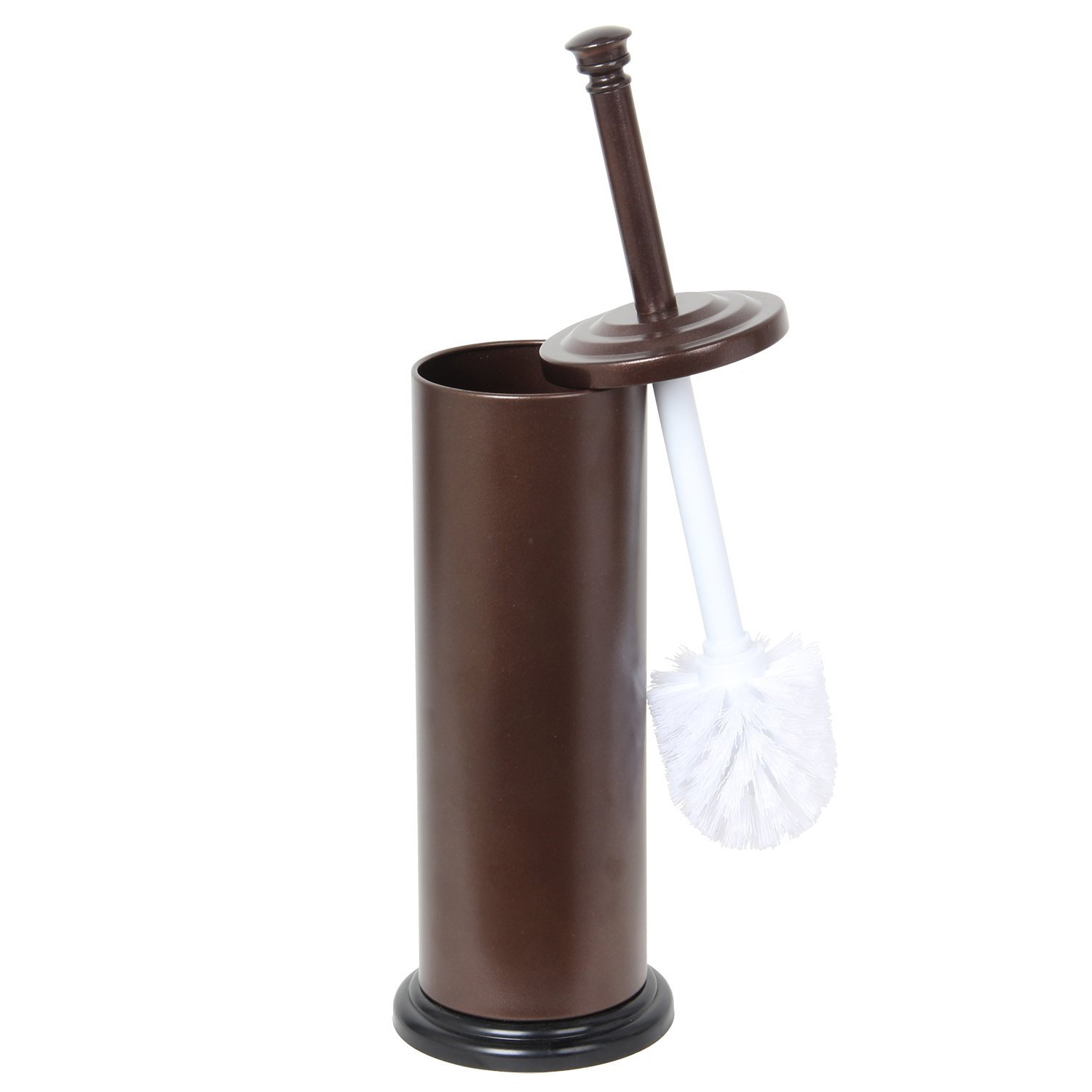Rust Resistant Bronze Finish Toilet Brush Holder with NonSkid Base