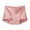 Pink, variant on Jamicy Women's Underwear Valentine's Day Gift Solid Color Boy Shorts Panties Ladies Cotton Underwear High Waisted Underpants
