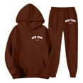 thumbnail image 5 of WOYY Big Girls Clothes Set New York Print Hoodie Sweatpants Outfits, Sizes 9-10, 5 of 5