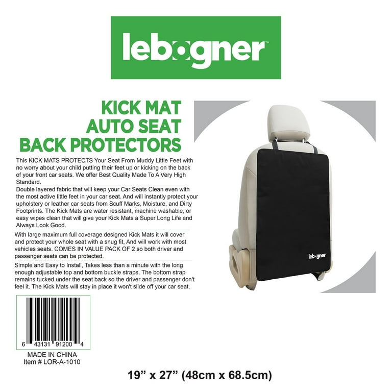 Lebogner Car Seat Protector - Kick Mat Auto Seat Back Protector