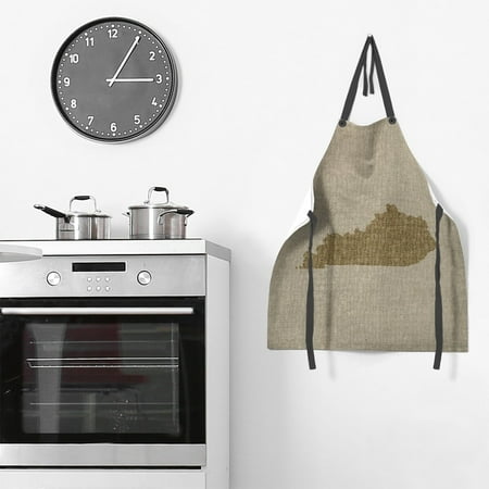 

ArtVerse Kentucky Silhouette Apron - 27 x 30 Brown State