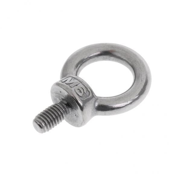 2 cáncamos de elevación de material acero inoxidable resistente a corrosión M6/M8/M10/M12/M14//M18/M20 Zulema Perno de ojo de acero inoxidable