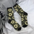 thumbnail image 5 of KLL Sunflowers Print Cool Socks Men's Women's Crew Socks Funny Crazy Novelty Stockings, 5 of 6
