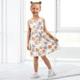 thumbnail image 7 of Girls Dress Cute Pumpkin Ghost Candy Corn Sleeveless Dress for Girls Hem A-Line Casual Sundress, 7 of 7