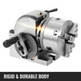 thumbnail image 3 of VEVOR Dividing Head BS-0 5inch 3 Jaw Chuck Dividing Head Set Precision Semi Universal Dividing Head for Milling Machine Rotary Table Tailstock Milling Set, 3 of 9