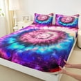 thumbnail image 3 of Manfei Colorful Abstract Swirl Bed Sheets Set Twin Size,Graffiti Hippie Bedding Sets Twin Size,Modern Aesthetic Art Bed Sheets Twin,Microfiber Room Decor,3 Pieces, 3 of 7