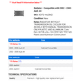 thumbnail image 2 of Radiator - Compatible with 2002 - 2005 Audi A4 2003 2004, 2 of 2