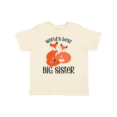 

Inktastic World s Best Big Sister Gift Toddler Toddler Girl T-Shirt