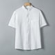 thumbnail image 1 of pstuiky camisetas de manga corta para hombre, Camisa informal de manga corta con cuello alto, bolsillos y botones de color liso para hombre camisas casuales para hombre xl, 1 of 9