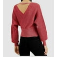 thumbnail image 2 of I.N.C Chandail-Over Scintillant pour Femmes, Rouge, Grand, 2 of 4